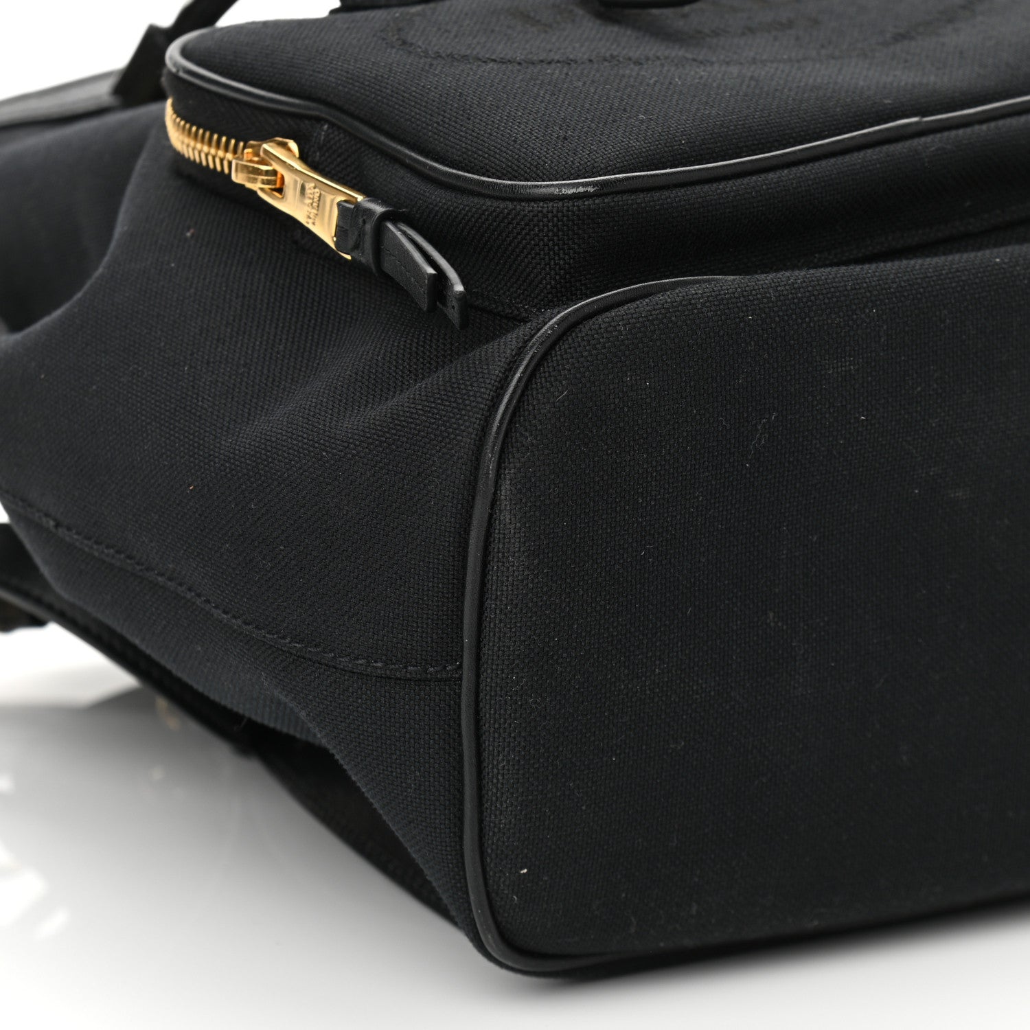 Prada Canvas Drawstring Bucket Black 8 of 9