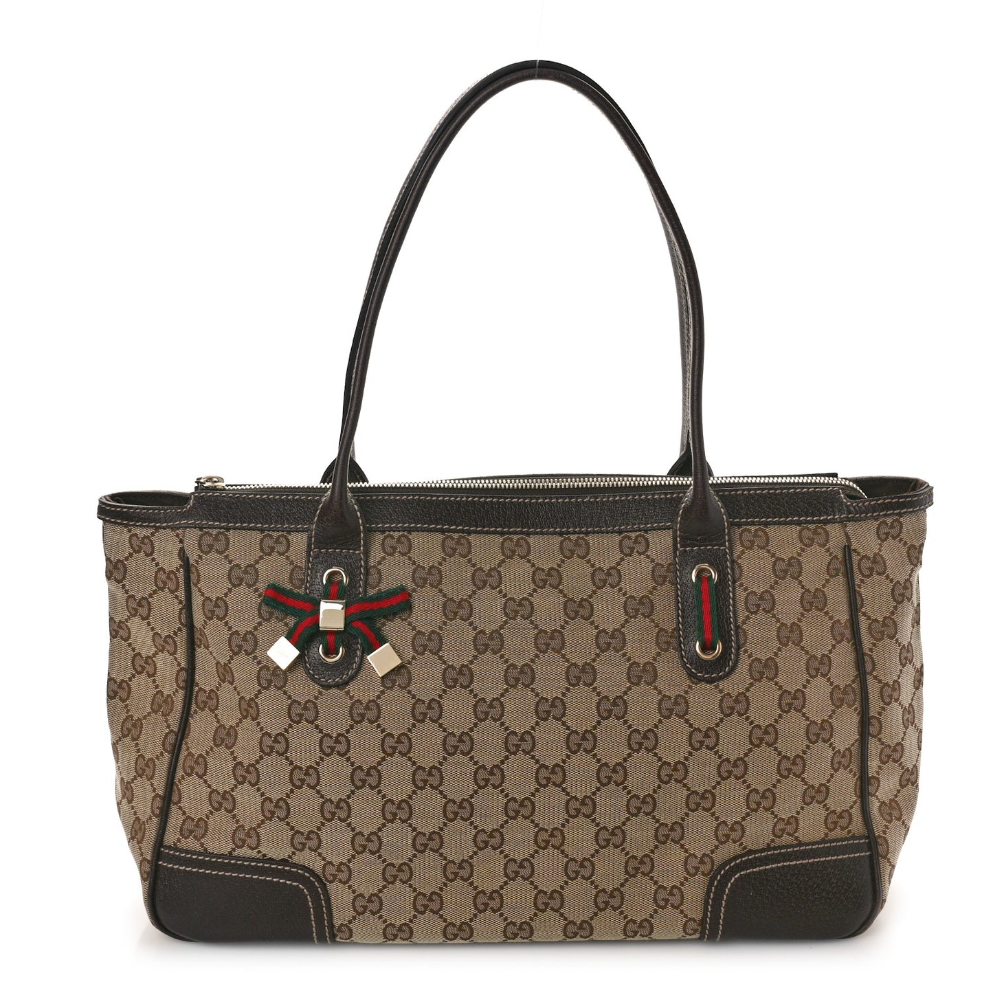 Monogram Medium Princy Tote Dark Brown