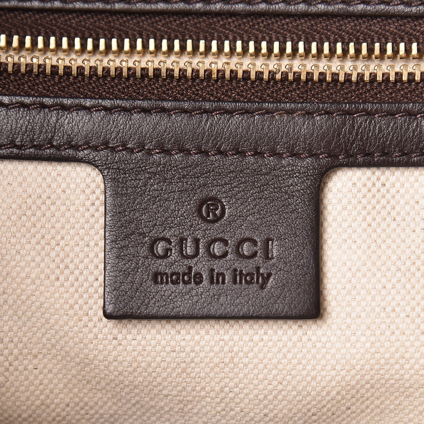 Guccissima Medium Bree Foldover Tote Chocolate