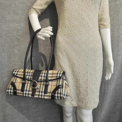 Burberry Nova Check Buckle Shoulder Bag 8 of 10