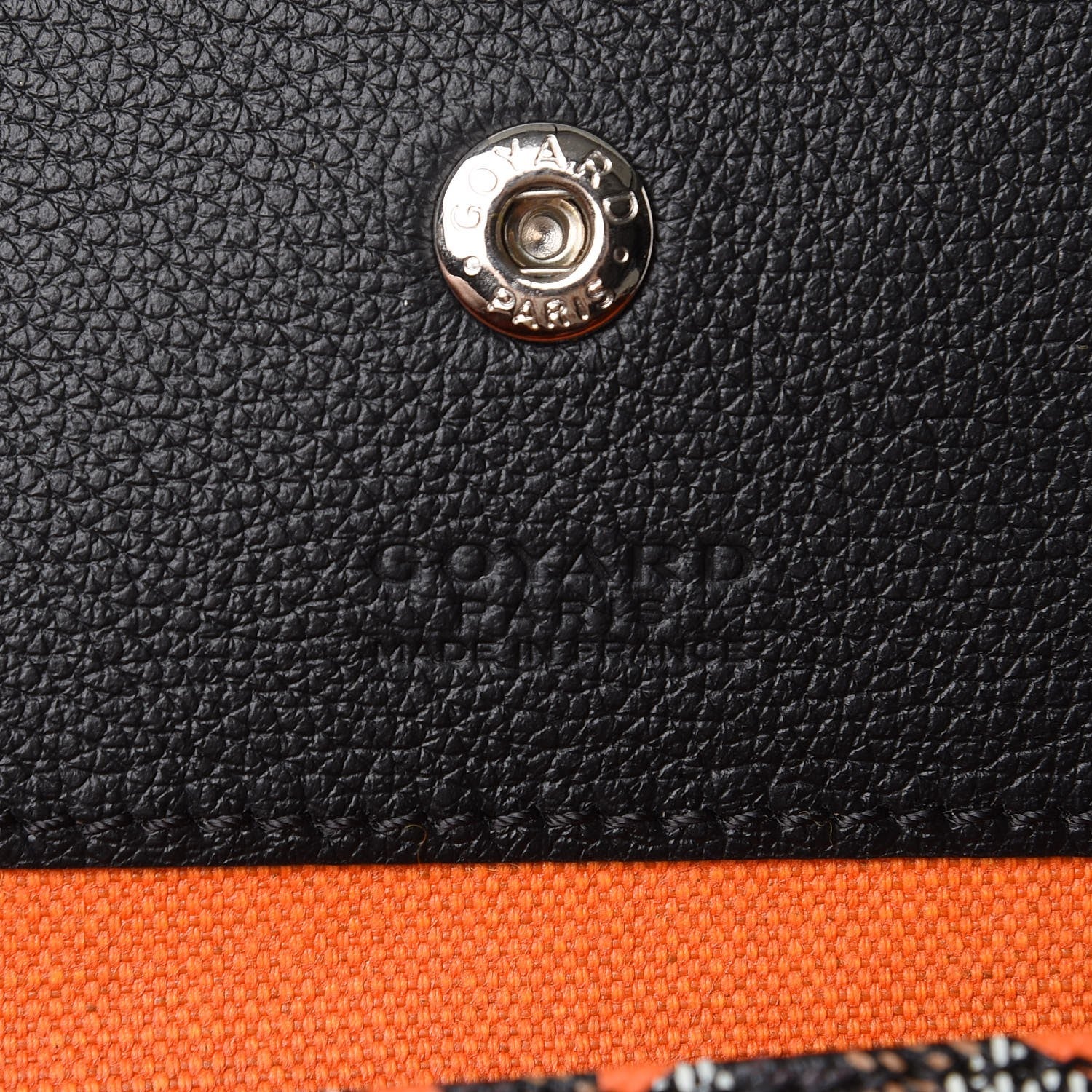 Goyard Goyardine Saint Louis Claire Voie GM Black Orange 8 of 10