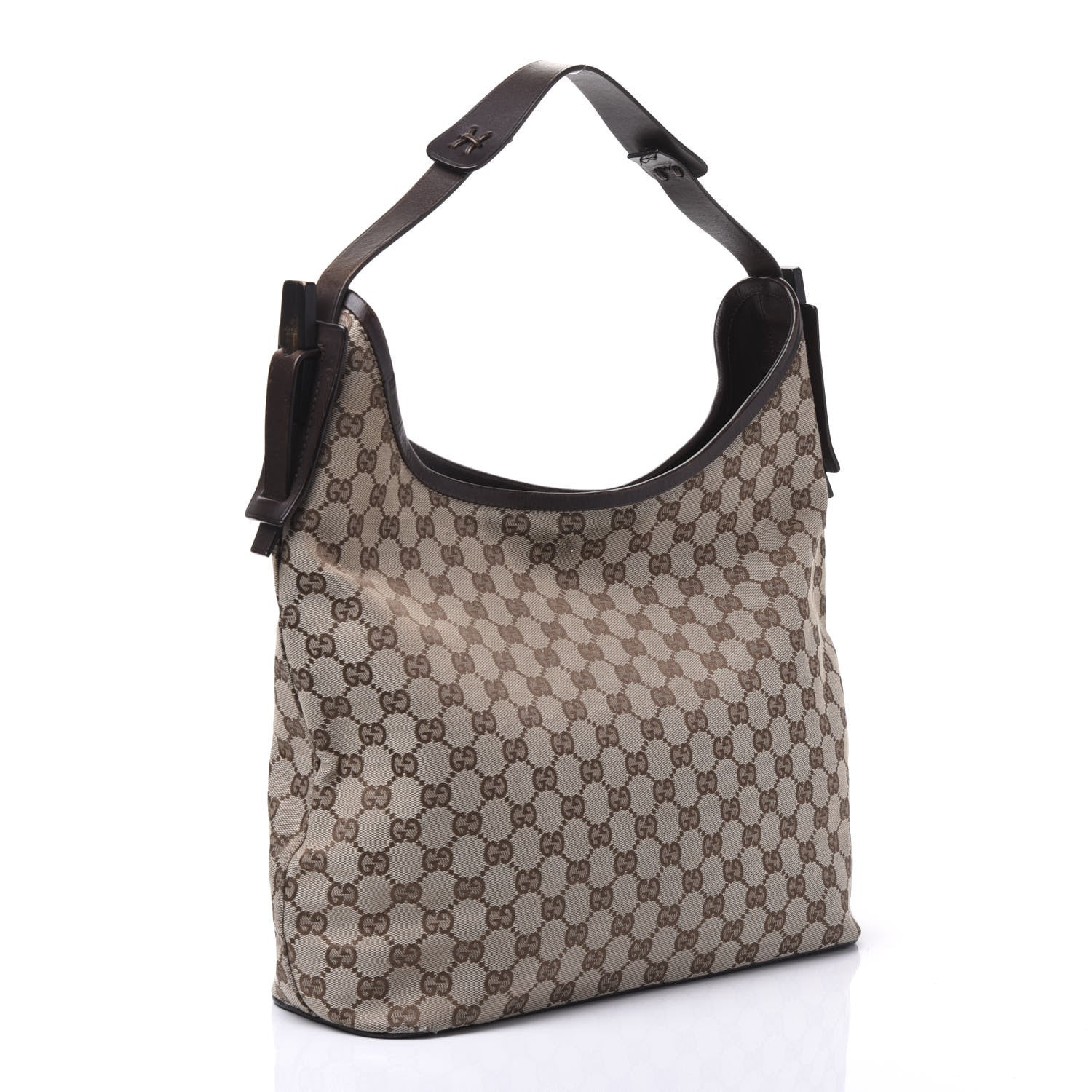 Gucci Monogram Hobo Dark Brown 2 of 12