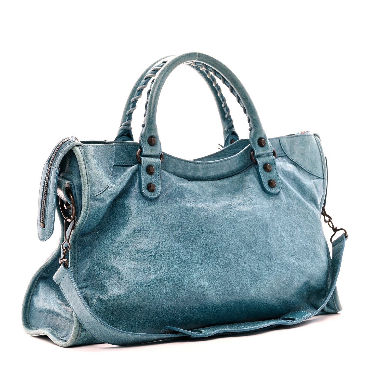 Balenciaga Agneau Classic Hardware City Aquamarine 4 of 12