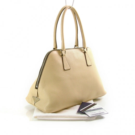 Prada Daino Sport Frame Bowler Tote Ivory 3 of 11