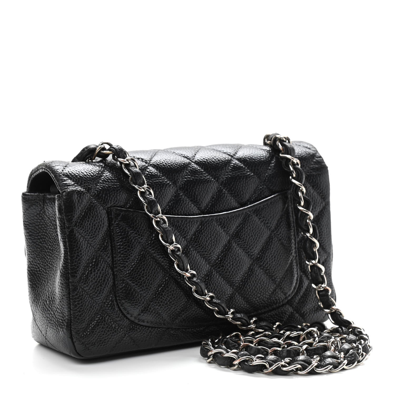 Chanel Caviar Quilted Mini Rectangular Flap Black 3 of 10