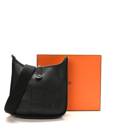 Hermes Taurillon Clemence Evelyne III PM Black 10 of 10
