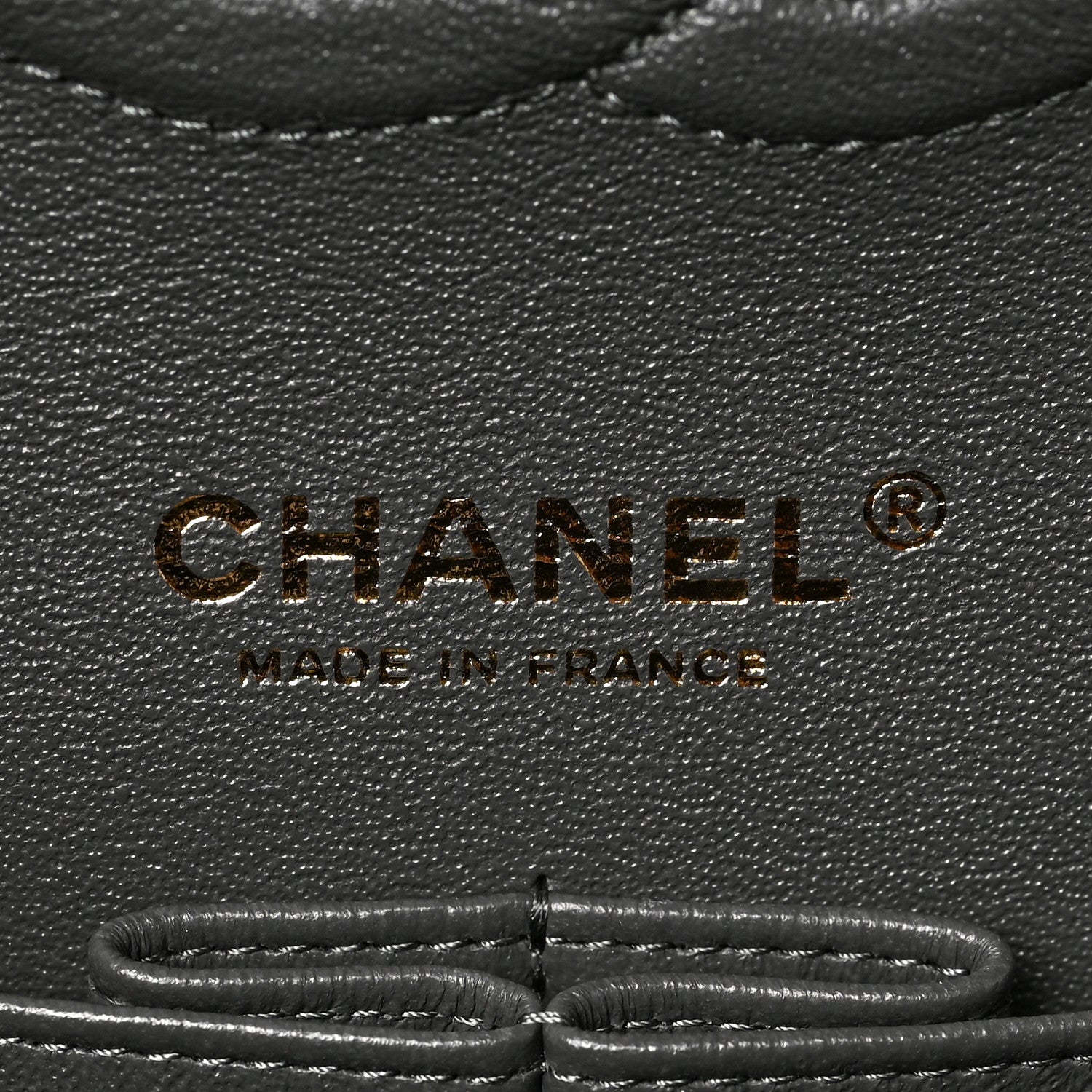 Chanel Lambskin Quilted Medium Double Flap Dark Grey 6 of 9