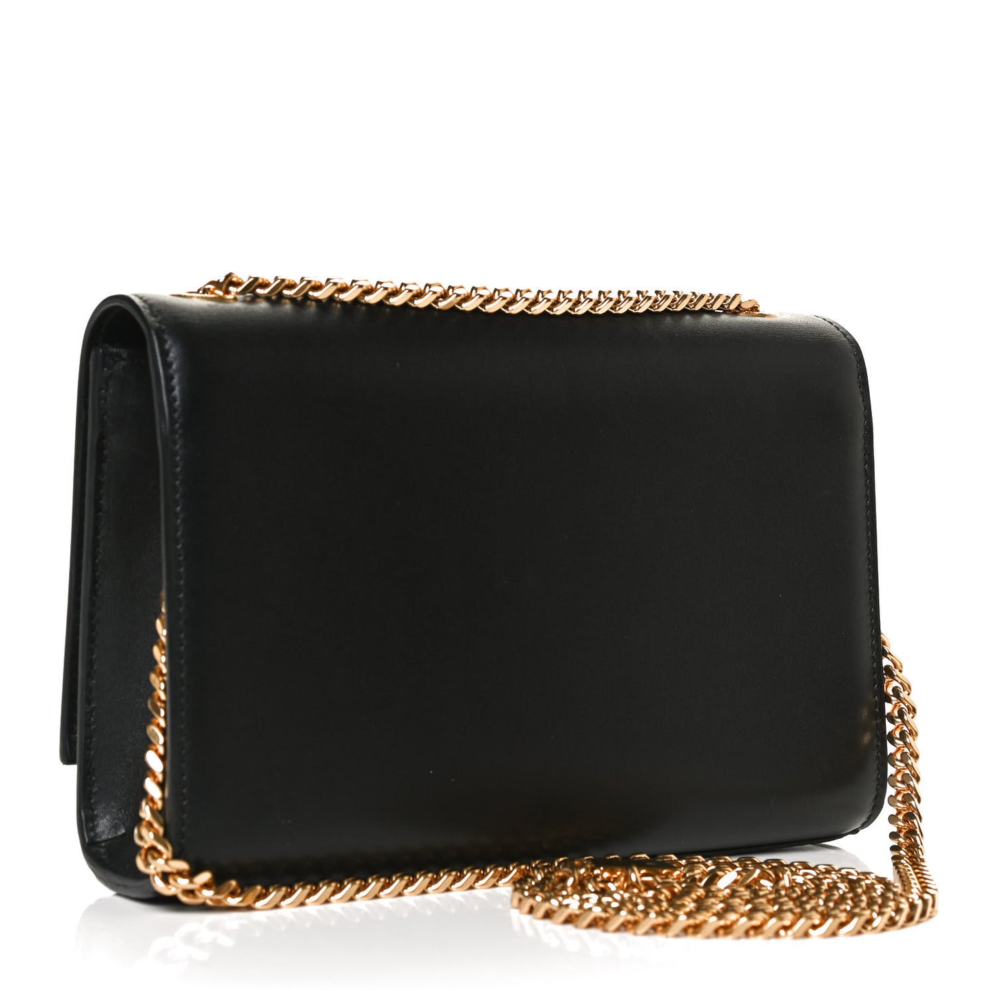 Calfskin Small Classic Monogram Kate Tassel Satchel Black