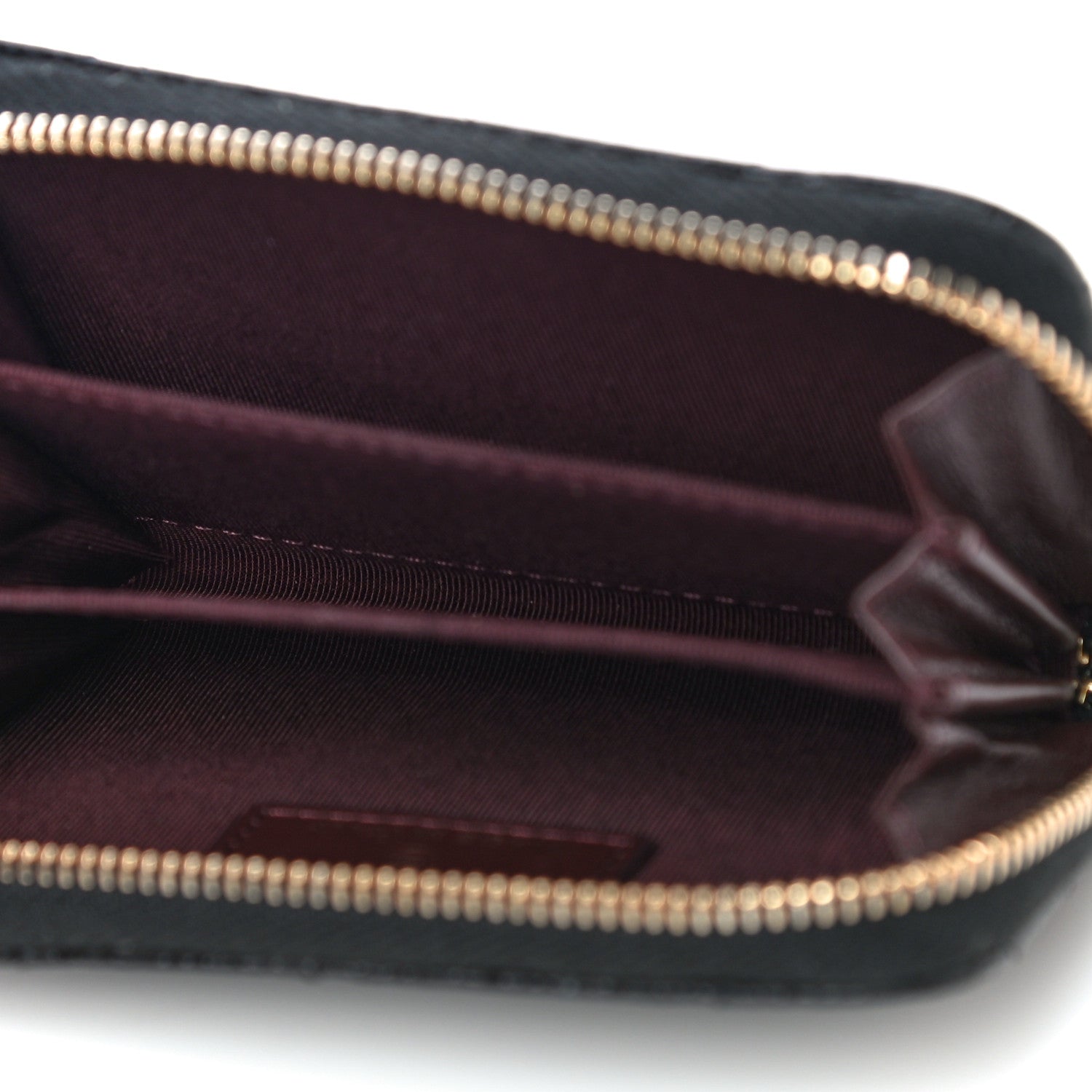 Chanel Caviar Quilted Zip Coin Purse Black 5 of 14