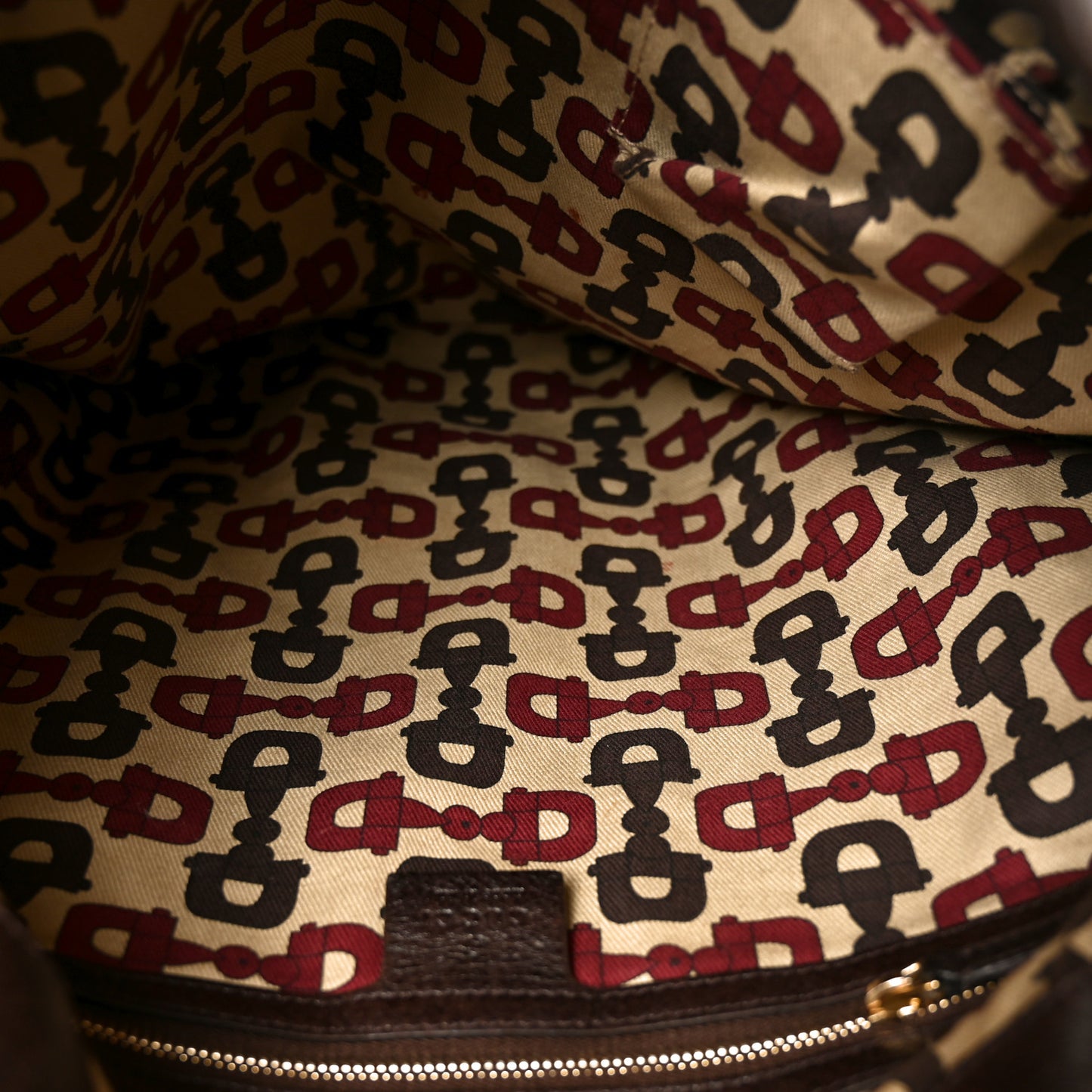 Calfskin Guccissima Large Indy Top Handle Hobo Brown