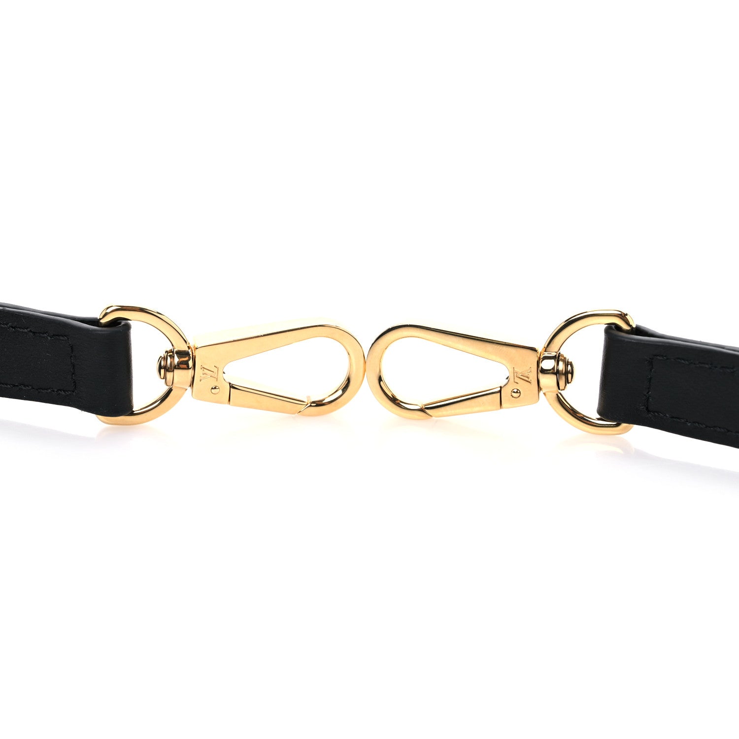 Louis Vuitton Calfskin Montaigne Shoulder Strap Black 4 of 4