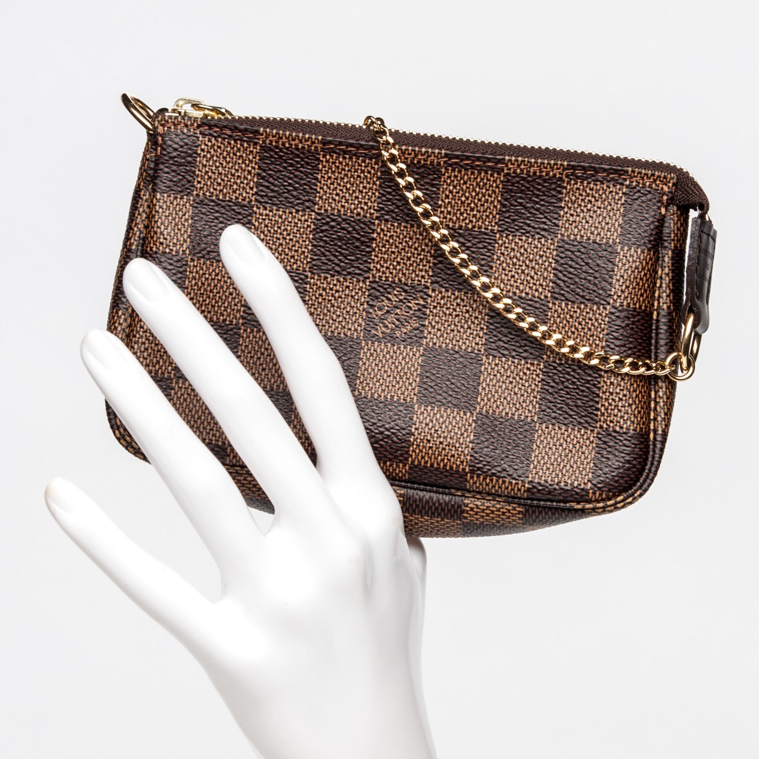 Louis Vuitton Damier Ebene Mini Pochette Accessories 2 of 6