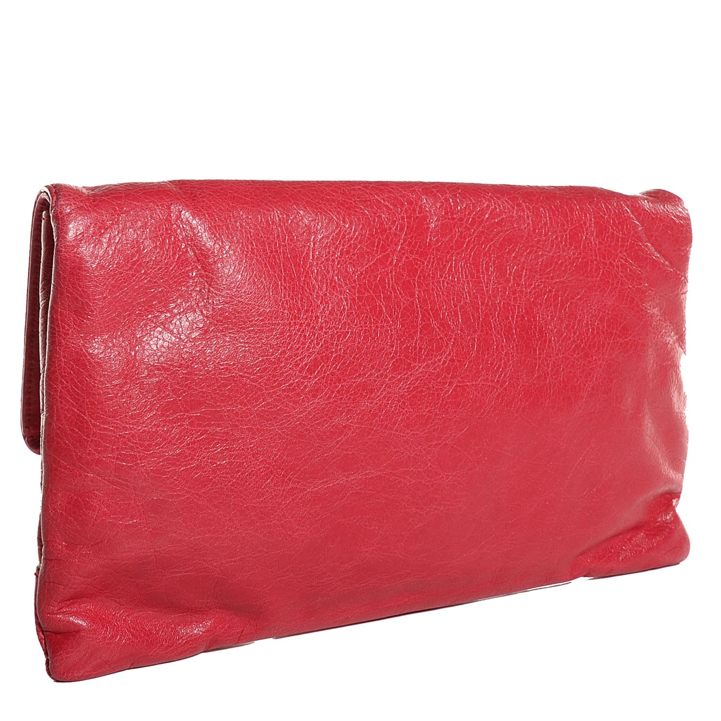 Agneau Giant 12 Rose Gold Hardware Envelope Clutch Rose Thulian