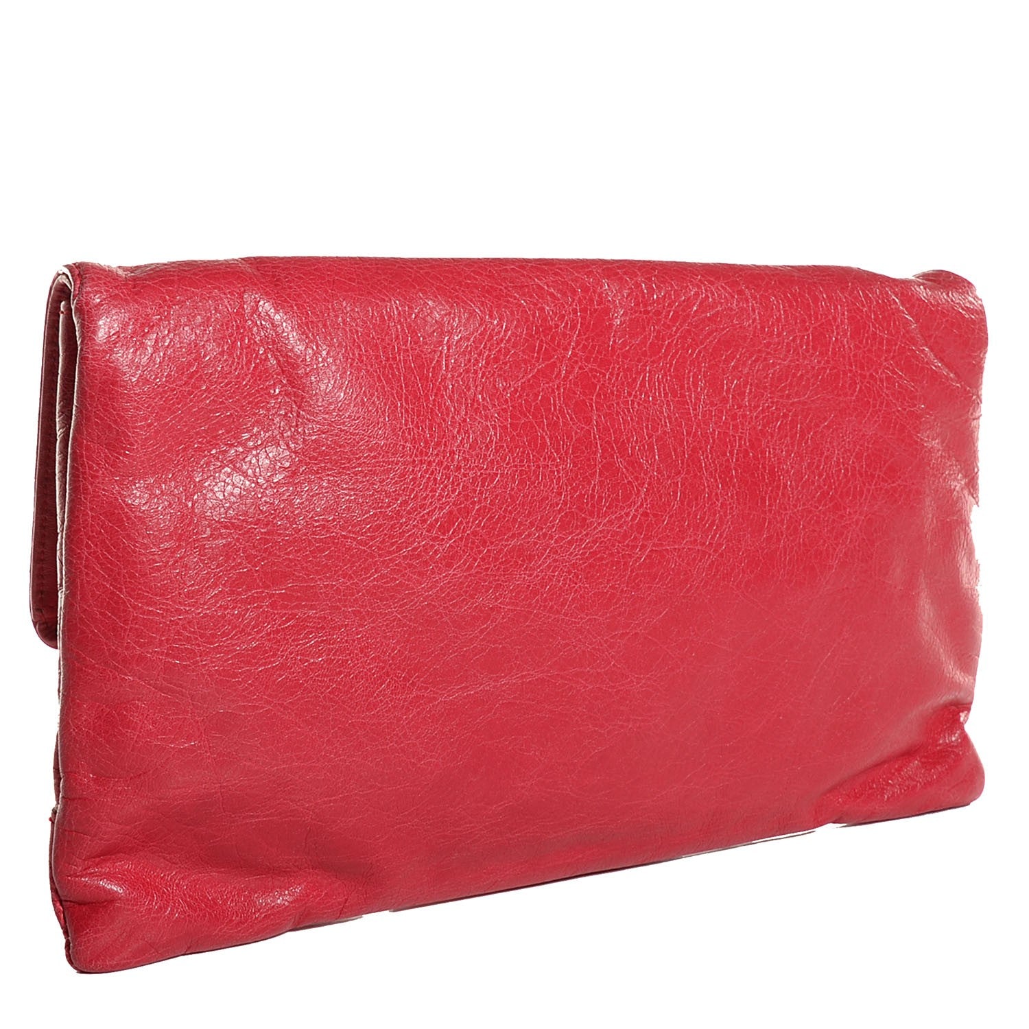Balenciaga Agneau Giant 12 Rose Gold Hardware Envelope Clutch Rose Thulian 3 of 11