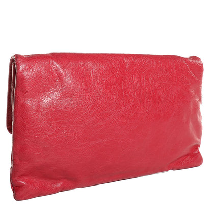 Balenciaga Agneau Giant 12 Rose Gold Hardware Envelope Clutch Rose Thulian 3 of 11