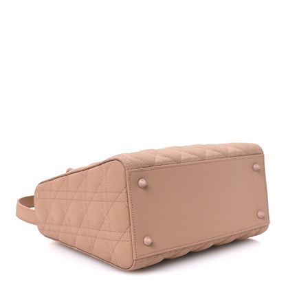 Christian Dior Ultra Matte Calfskin Cannage Medium Lady Dior Beige 3 of 9