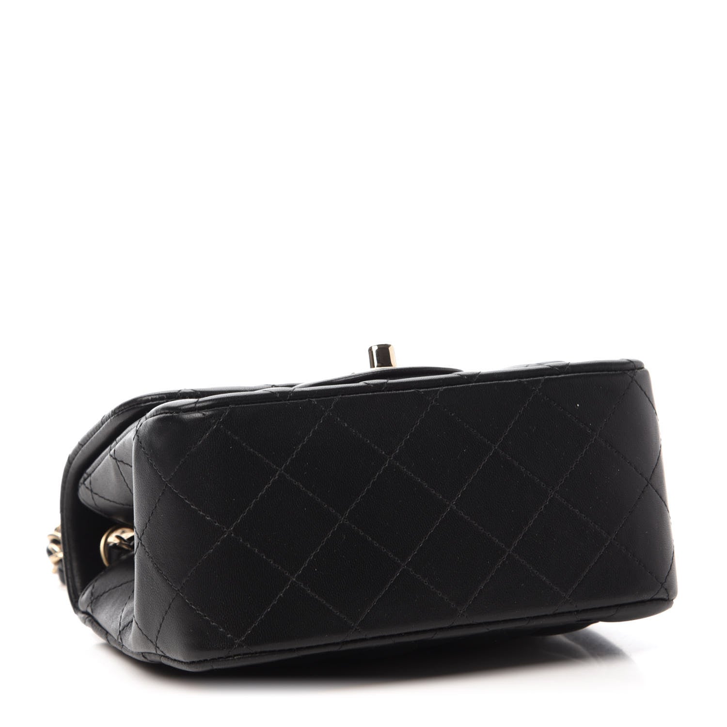 Chanel Lambskin Quilted Mini Square Flap Black 4 of 11