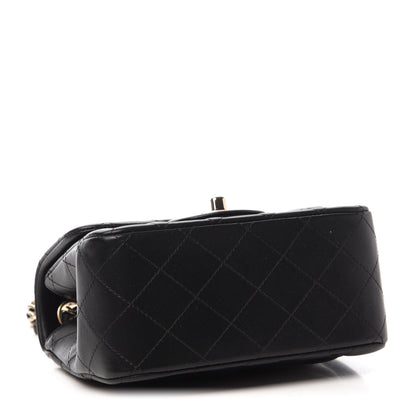 Chanel Lambskin Quilted Mini Square Flap Black 4 of 11