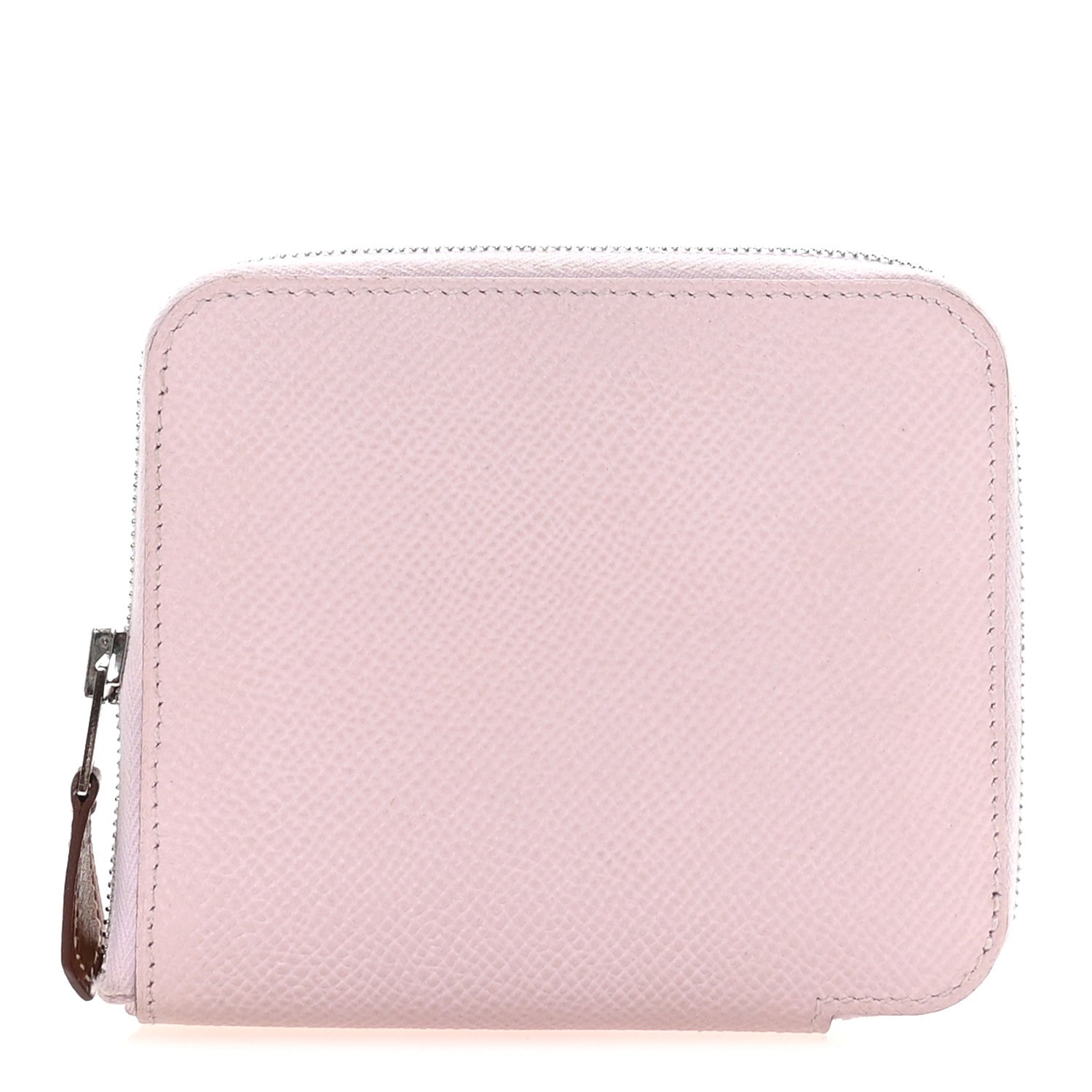 Hermes Epsom Silk'In Compact Wallet Mauve Pale Rose Darling Vert Vertigo 1 of 8