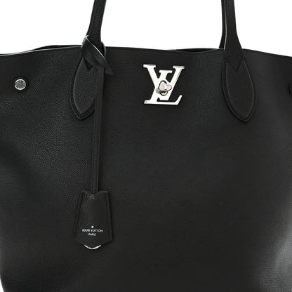 Louis Vuitton Calfskin Lockme Go Tote Black 8 of 10