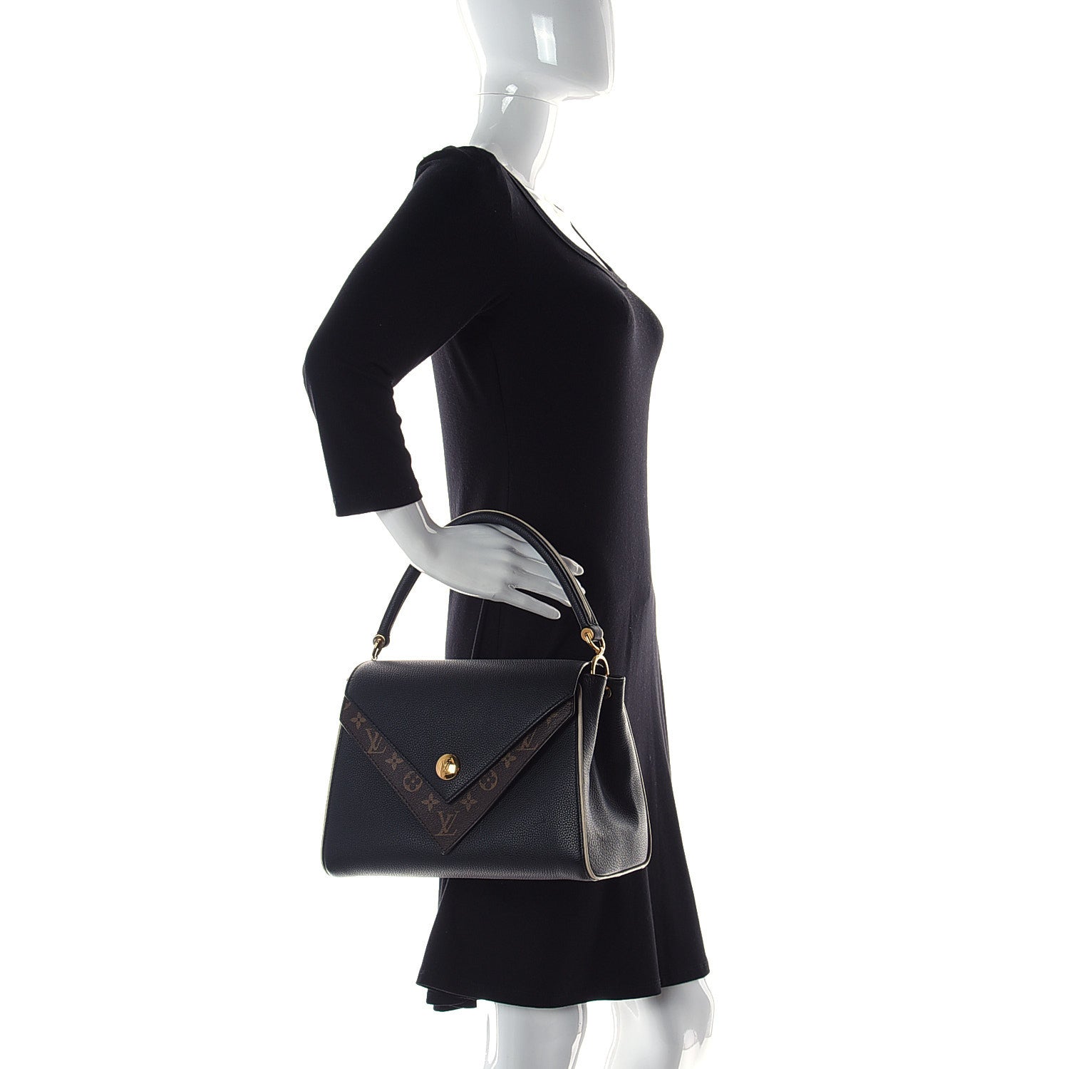 Louis Vuitton Monogram Double V Black 2 of 18