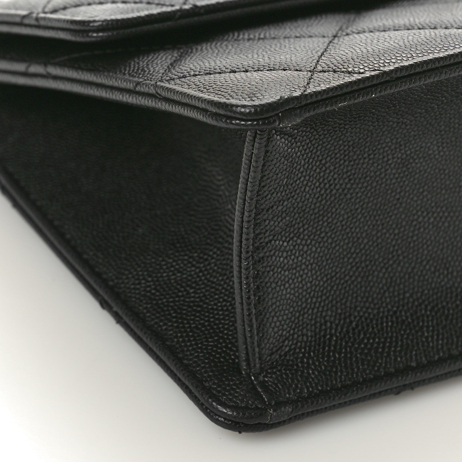 Chanel Caviar Quilted Chain Frame Flap Black 8 of 9