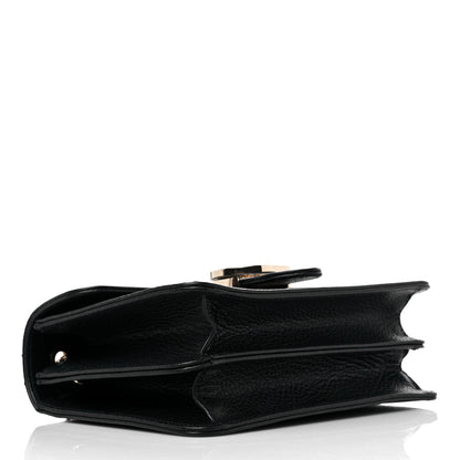 Gucci Dollar Calfskin Small Interlocking G Shoulder Bag Black 4 of 10