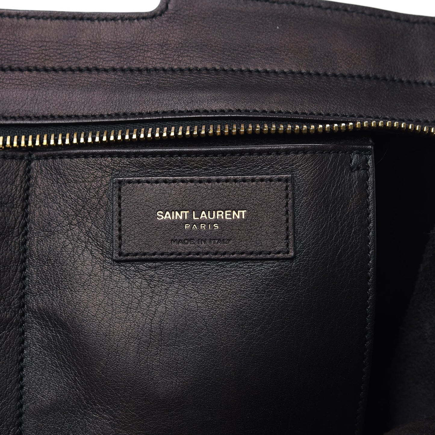 Calfskin Small Classic Y Cabas Black