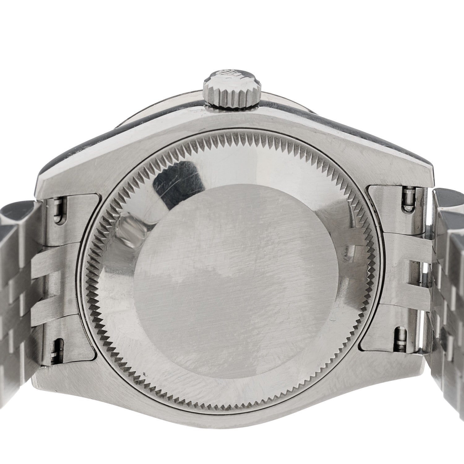 Rolex Stainless Steel 18K White Gold Diamond Bezel 31mm Oyster Perpetual Datejust Watch Silver 278384RBR 7 of 8