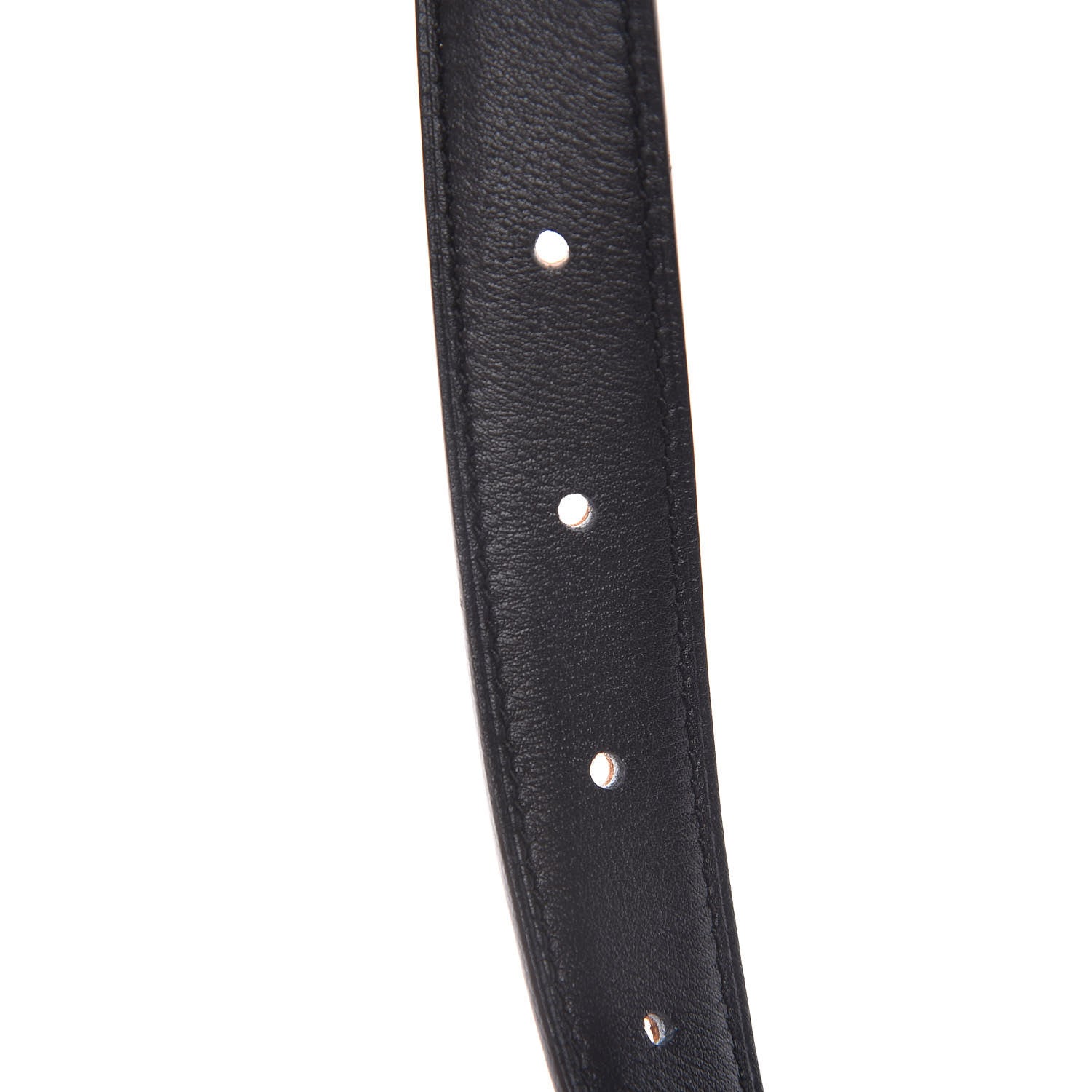 Hermes Epsom Swift Lizard 24mm Mini Constance H Belt 80 Black Gold Ombre 8 of 9