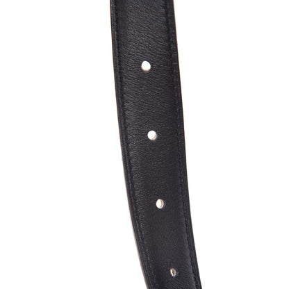 Hermes Epsom Swift Lizard 24mm Mini Constance H Belt 80 Black Gold Ombre 8 of 9