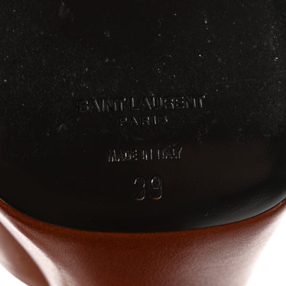 Saint Laurent Vendome Bianca 85 Platform Sandals 39 Cognac 7 of 9
