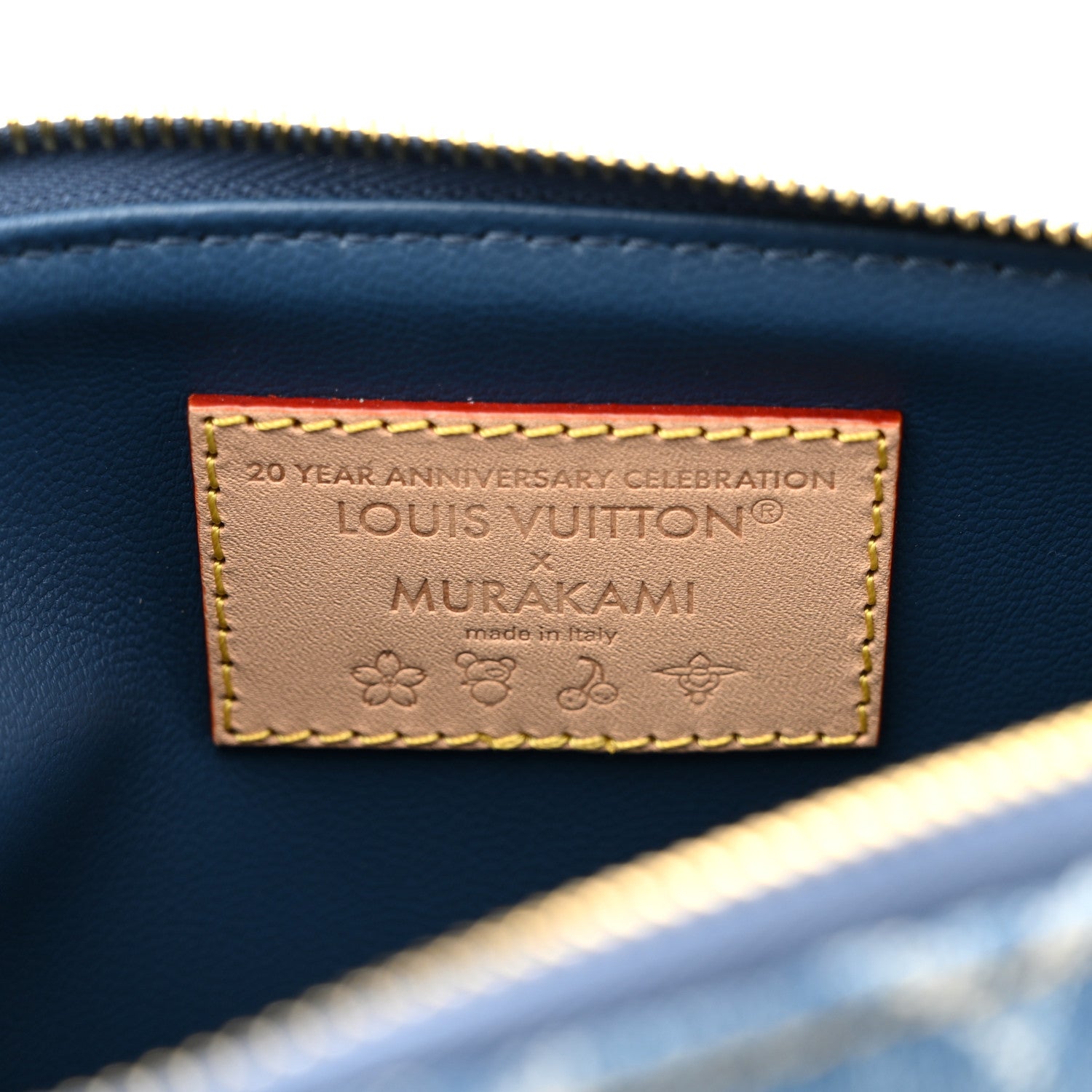 Louis Vuitton LV X TM Monogram Denim Cerises Coussin PM Blue 6 of 9