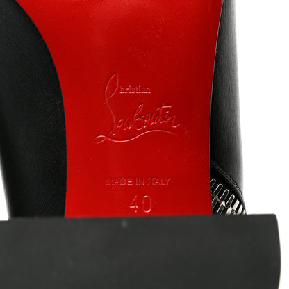 Christian Louboutin Calfskin Ziptotal 85 Ankle Boots 40 Black 7 of 7