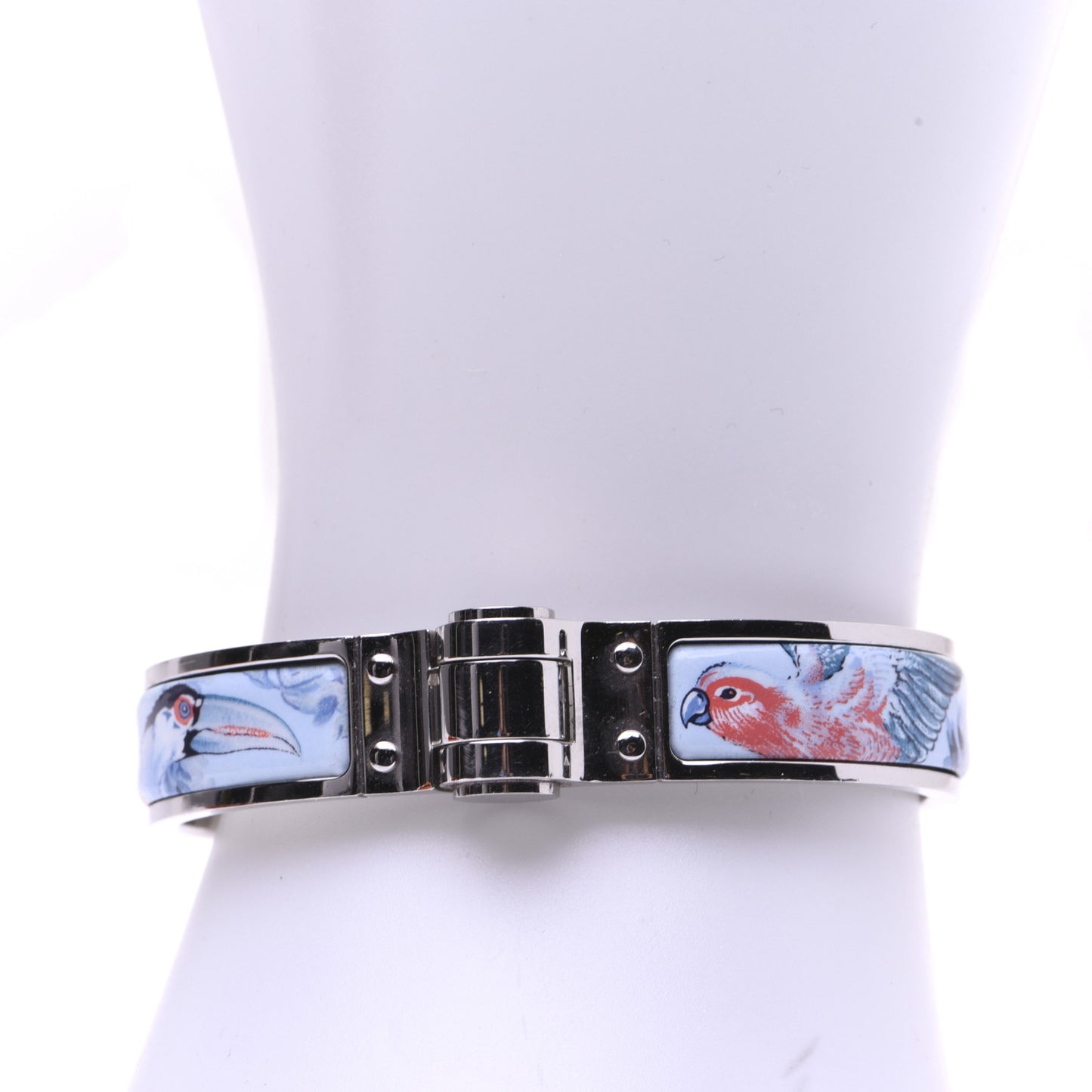 Enamel Printed Narrow Equateur Hinged Bracelet S