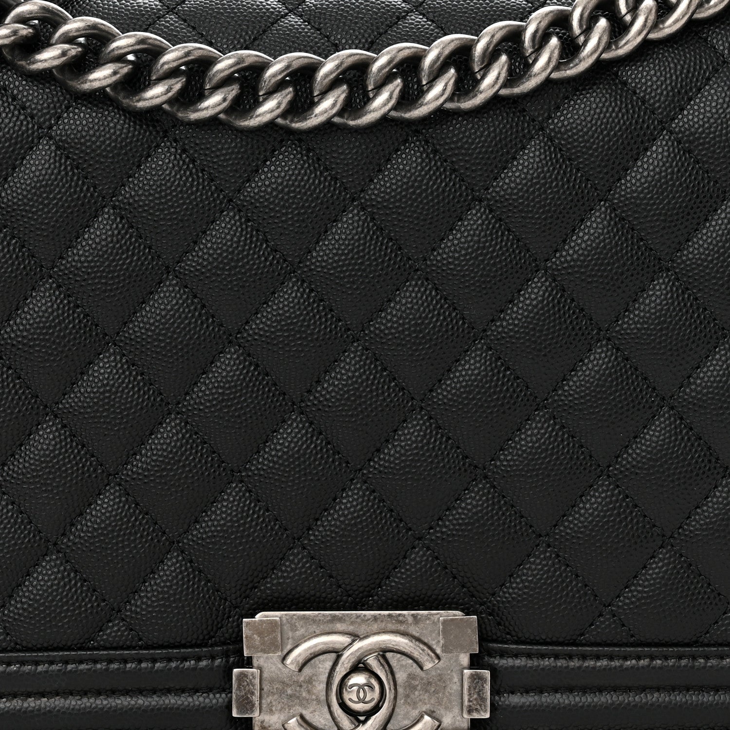 Chanel Caviar Quilted New Medium Boy Flap Black 8 of 10