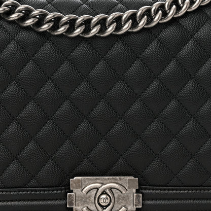 Chanel Caviar Quilted New Medium Boy Flap Black 8 of 10