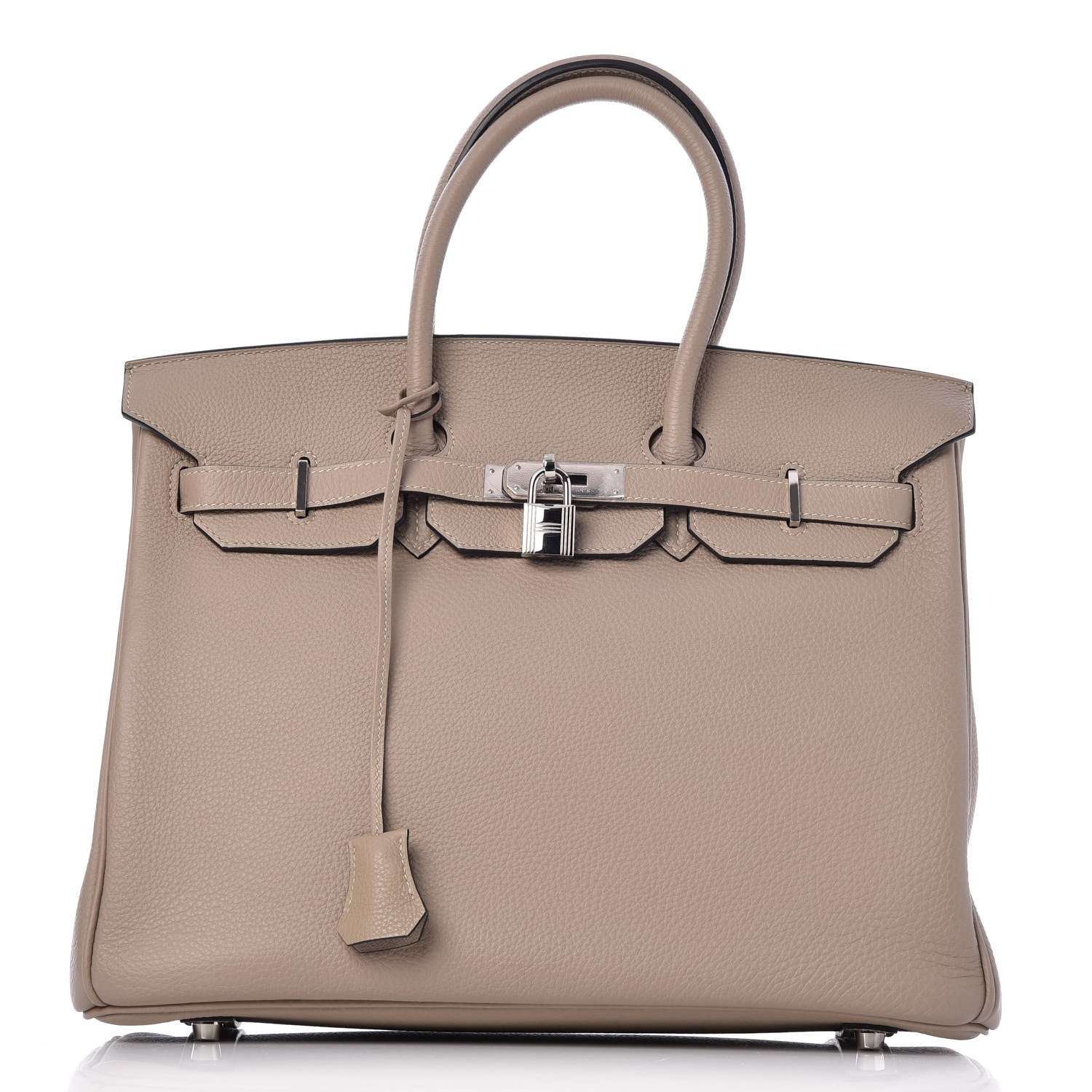 Hermes Taurillon Clemence Birkin 35 Gris Tourterelle 1 of 33