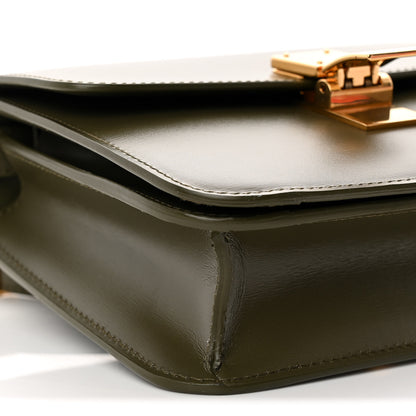 Celine Box Calfskin Teen Classic Box Flap Bag Dark Olive 9 of 11