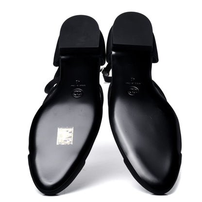 Gucci Calfskin Horsebit Loafer Pumps 39 Black 6 of 6