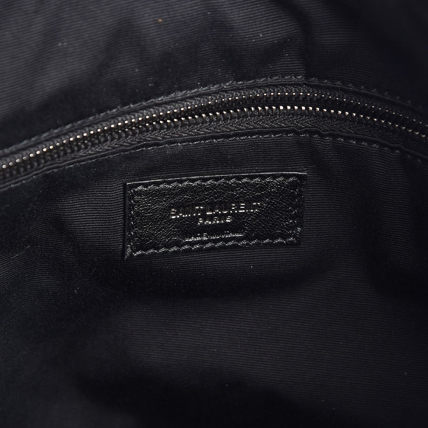 Lambskin Patchwork Jamie Drawstring Bag Black