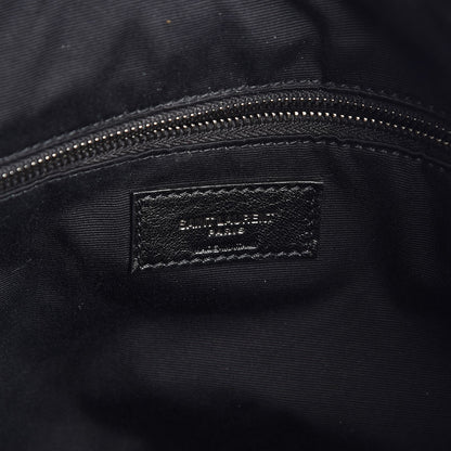 Saint Laurent Lambskin Patchwork Jamie Drawstring Bag Black 6 of 7