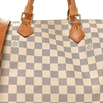 Louis Vuitton Damier Azur Speedy Bandouliere 30 8 of 10