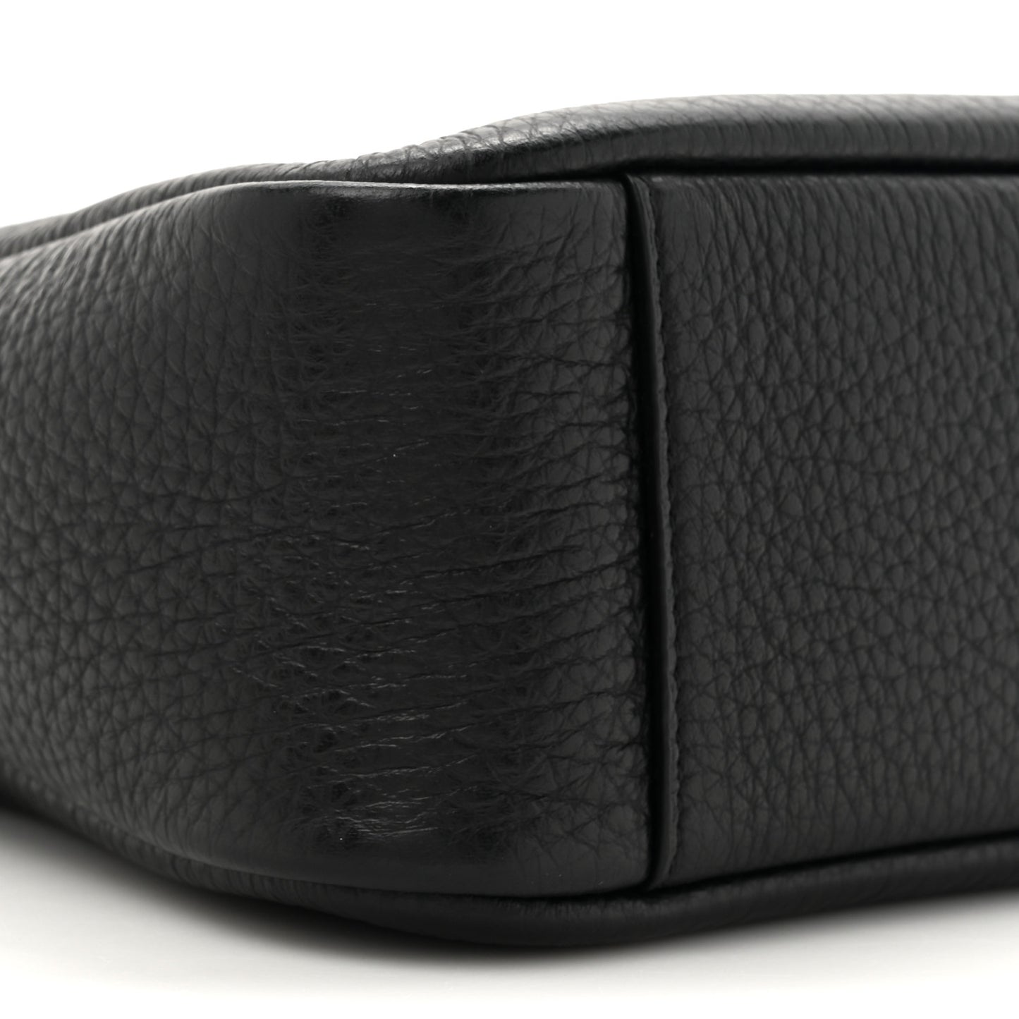 Smooth Calfskin Baby Le 5 A 7 Soft Hobo Black