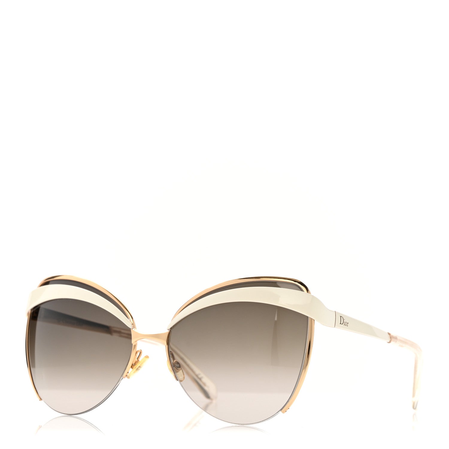 Christian Dior Eyes1 Sunglasses White Gold 1 of 8