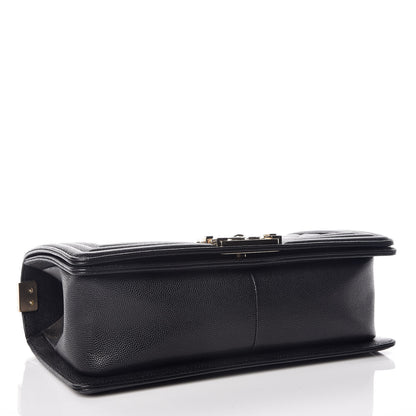 Chanel Caviar Quilted Medium Boy Flap Black 4 of 10