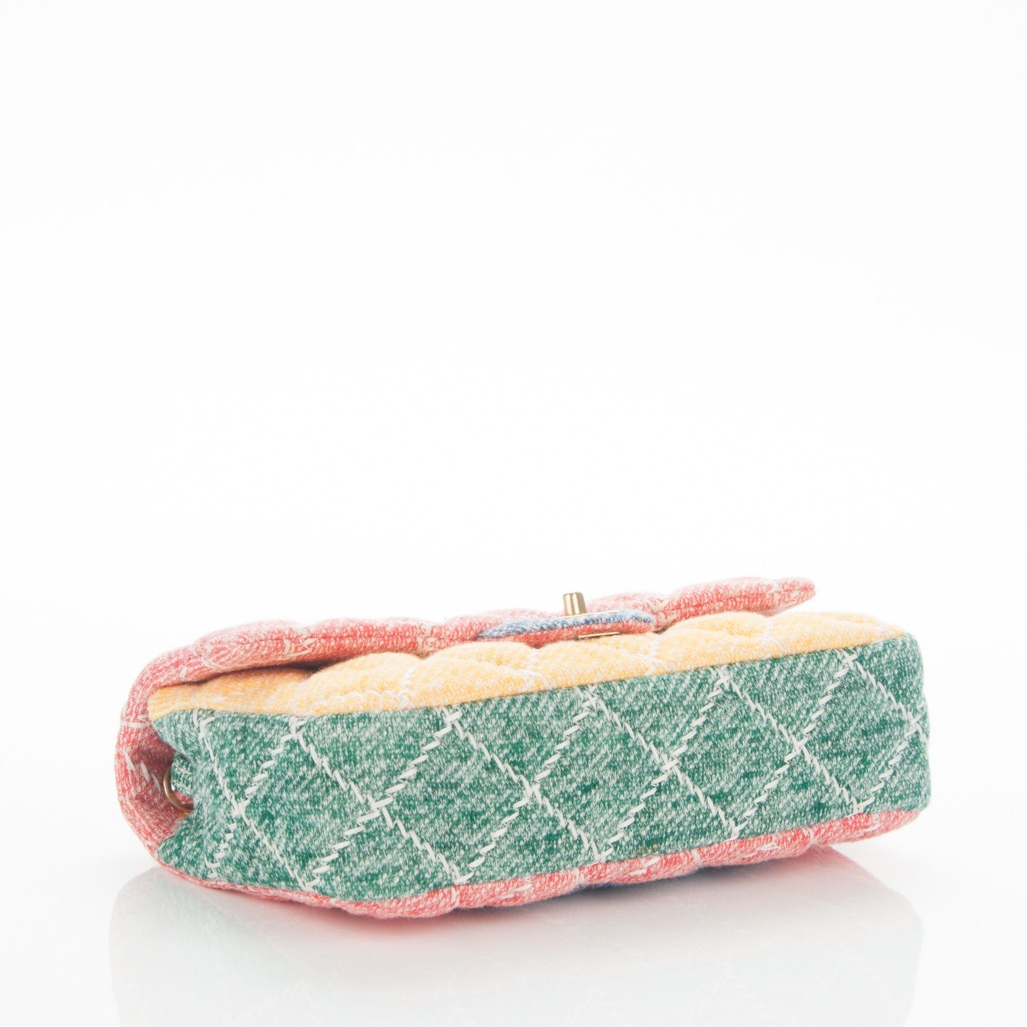 Chanel Jersey Quilted Medium Fabrics and Co Flap Multicolor 3 of 6