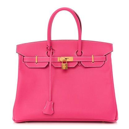 Hermes Epsom Birkin 35 Rose Tyrien 1 of 13