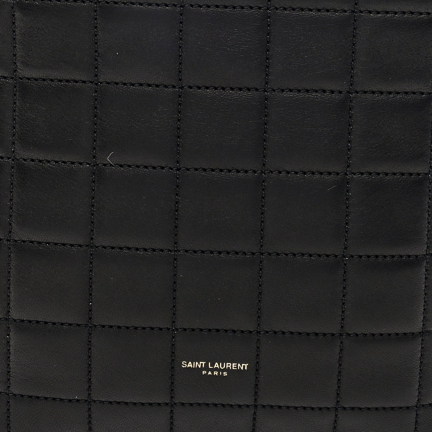 Lambskin Carre Quilted Mini Shopping Bag Black