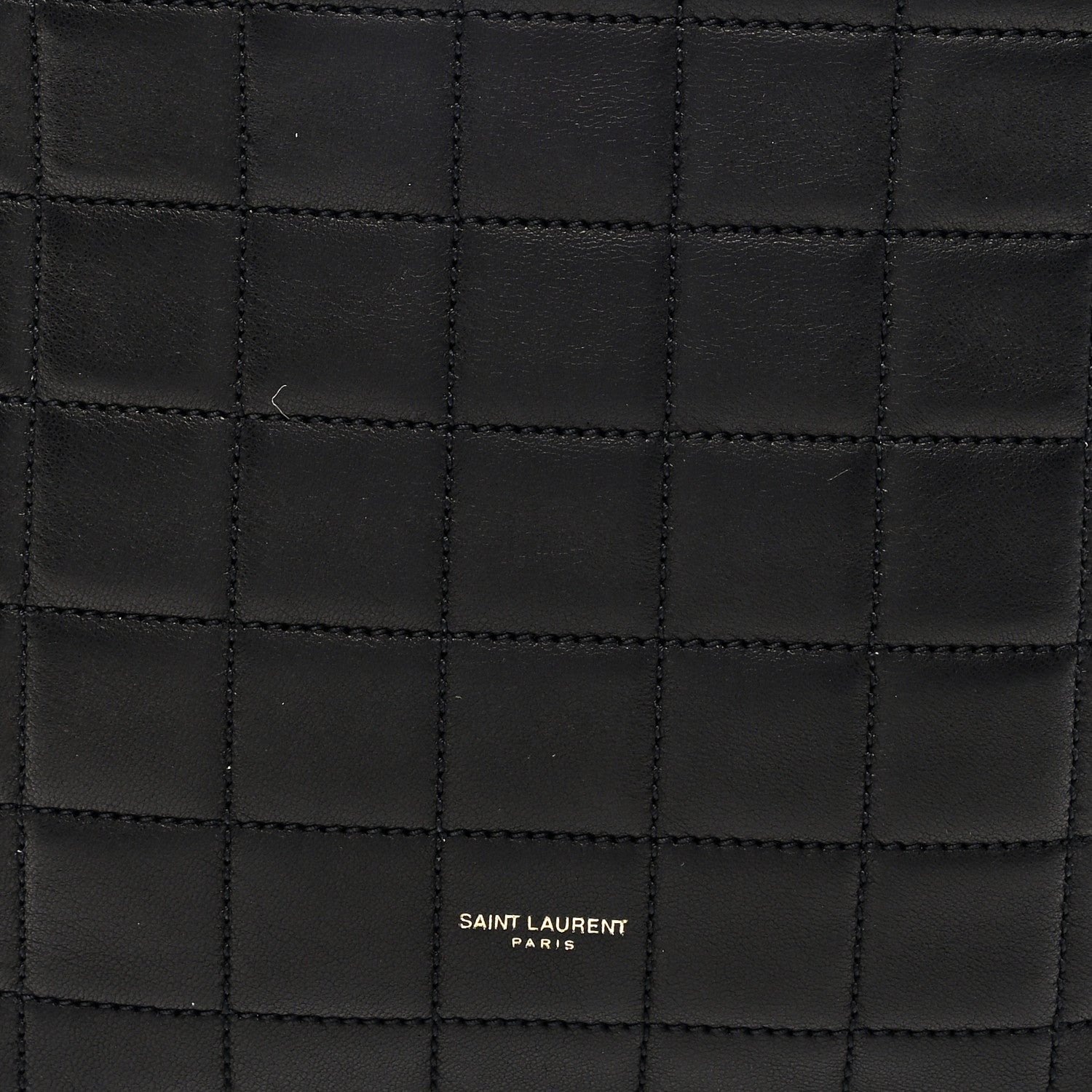 Saint Laurent Lambskin Carre Quilted Mini Shopping Bag Black 7 of 9